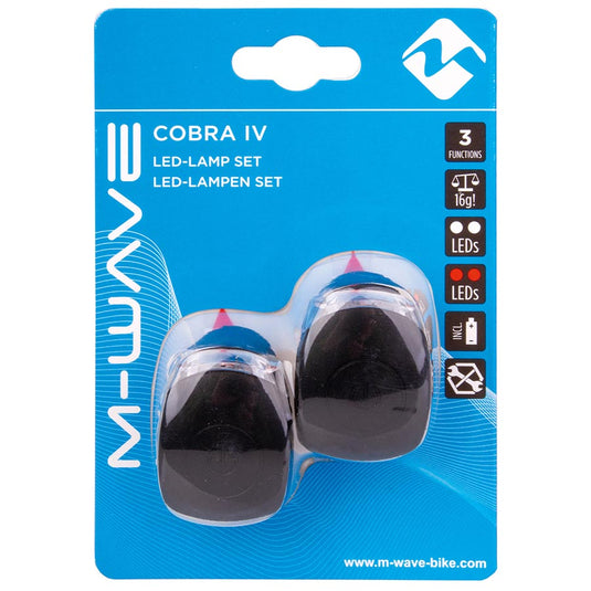 M-Wave Cobra IV Light Set Black