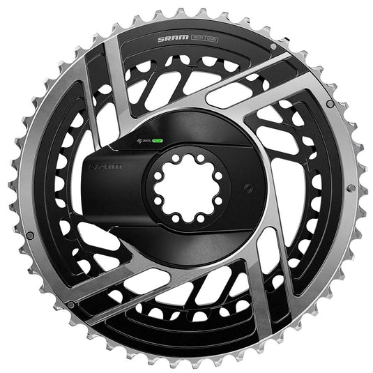 SRAM RED AXS 2x Power Meter Chainring Kit - 46/33t 2x12-Speed 8-Bolt Direct Mount BLK/Silver E1