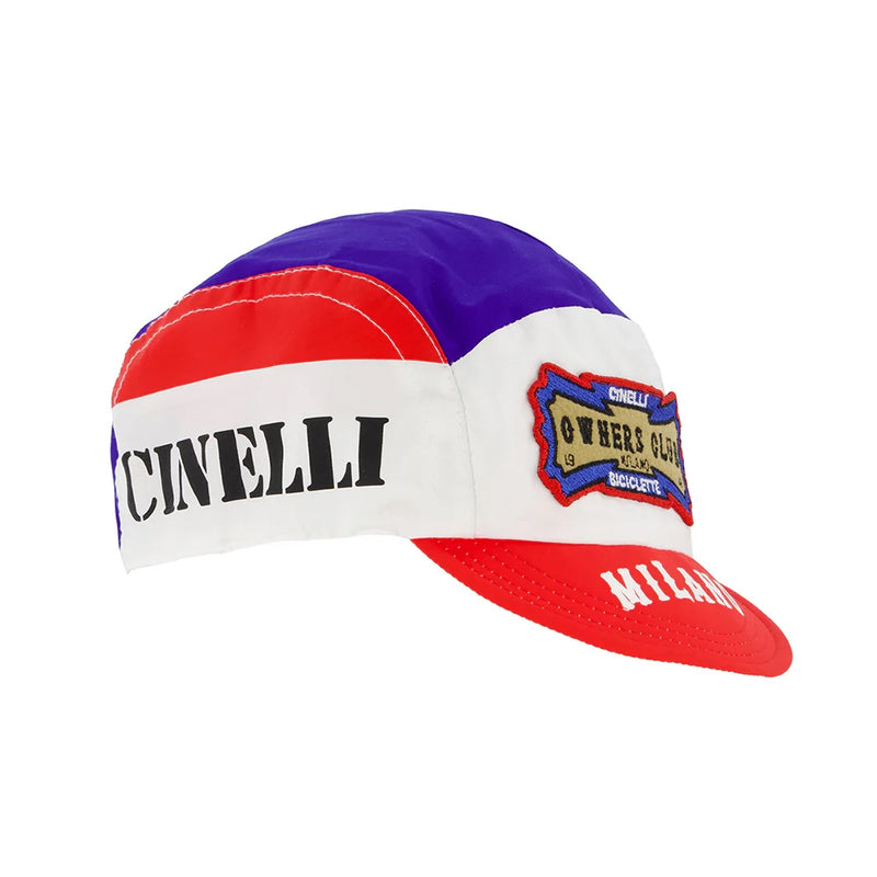 Load image into Gallery viewer, Cinelli Cycling Cap Explorer Owners Club Red/Blue