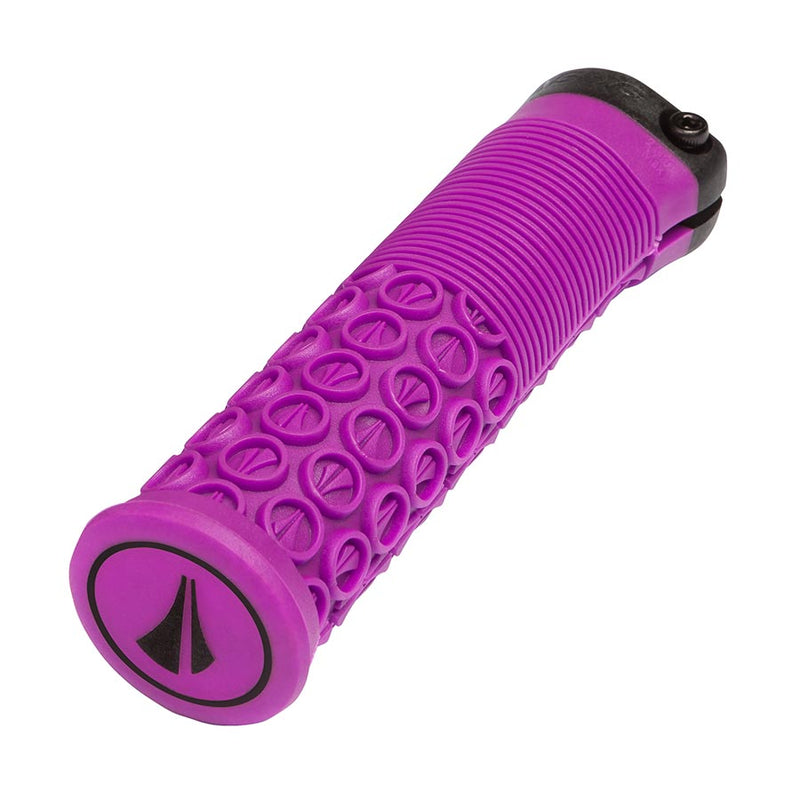 Load image into Gallery viewer, SDG Components Thrice 33 Grips 136mm Purple Pair
