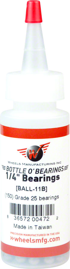Load image into Gallery viewer, Wheels Manufacturing Grade 25 1/4" Loose Ball Bearing: Bottle of 150