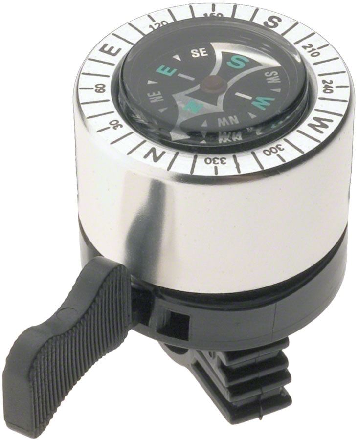 Load image into Gallery viewer, Dimension Compass Bell: Silver/Black