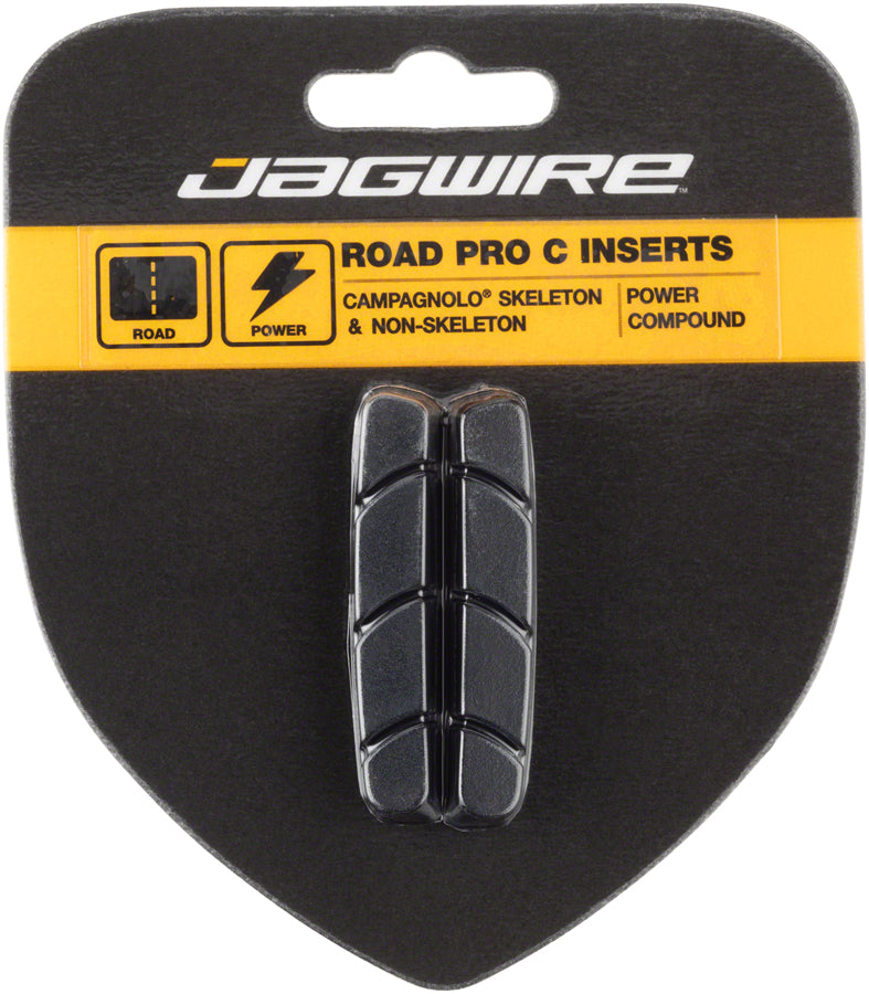 Load image into Gallery viewer, Jagwire Road Pro C Brake Pad Inserts Campagnolo Friction Fit Black