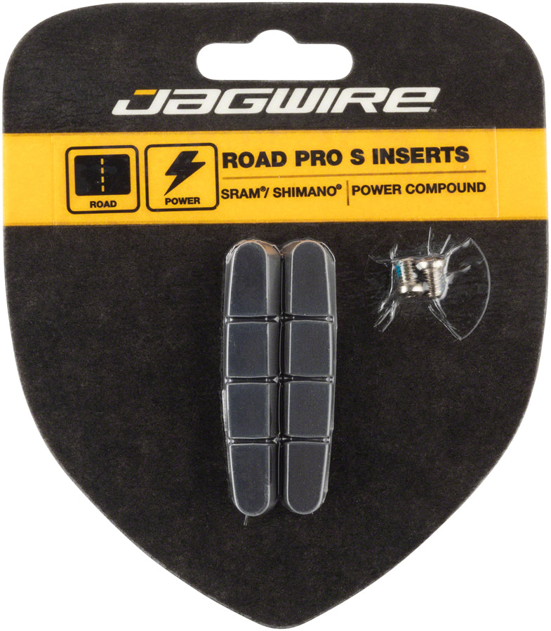 Load image into Gallery viewer, Jagwire Road Pro S Brake Pad Inserts SRAM/Shimano Black