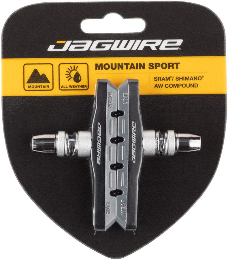 Load image into Gallery viewer, Jagwire Mountain Sport Brake Pads Threaded Post Gray