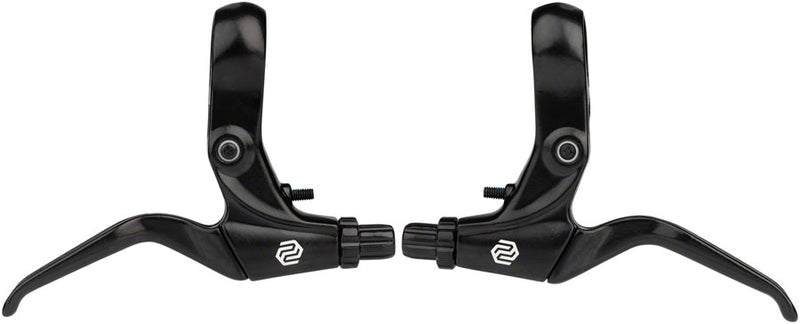 Load image into Gallery viewer, Promax FS-378 Brake Lever Set - Short Pull 2-Finger Tooled Reach Adjust For U Caliper Brakes BLK