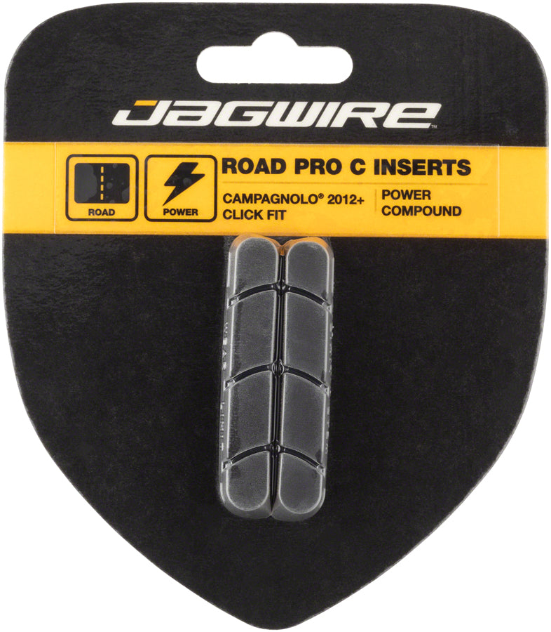 Load image into Gallery viewer, Jagwire Road Pro C Brake Pad Inserts Campagnolo Click Fit 2012+ Black