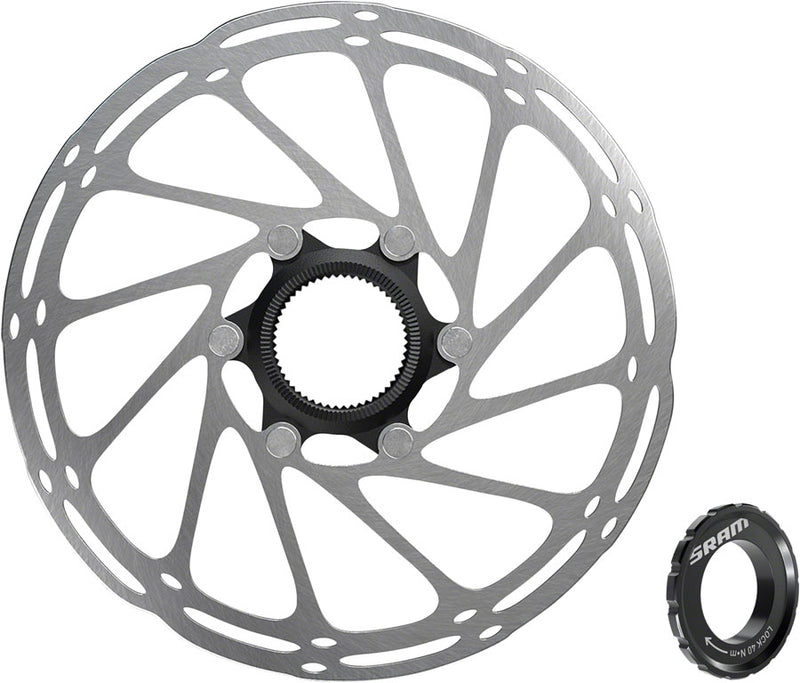 Load image into Gallery viewer, SRAM CenterLine Disc Brake Rotor - 200mm Center Lock 1.85mm Includes External Tooled Lockring