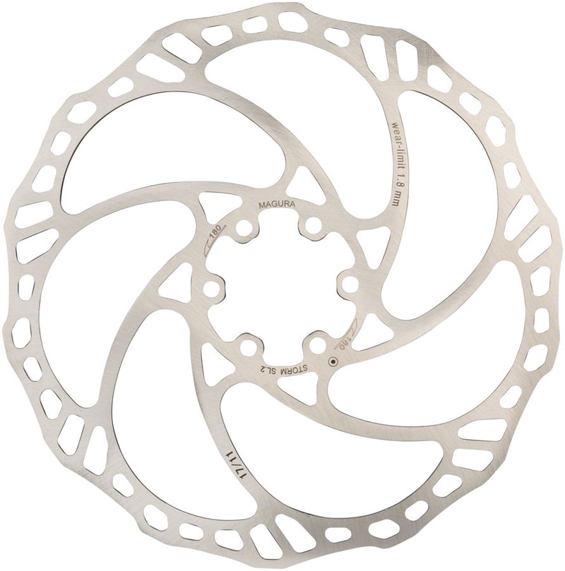 Load image into Gallery viewer, Magura Storm SL.2 Disc Brake Rotor - 180mm 6-Bolt Silver