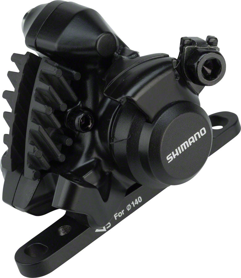 Load image into Gallery viewer, Shimano BR-RS305 Front Flat-Mount Disc Brake Caliper Resin Pads Fins Adaptor 140/160mm Rotor