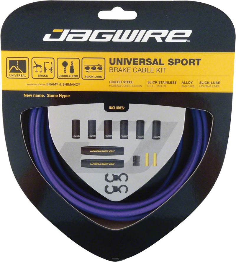 Load image into Gallery viewer, Jagwire Universal Sport Brake Cable Kit Purple