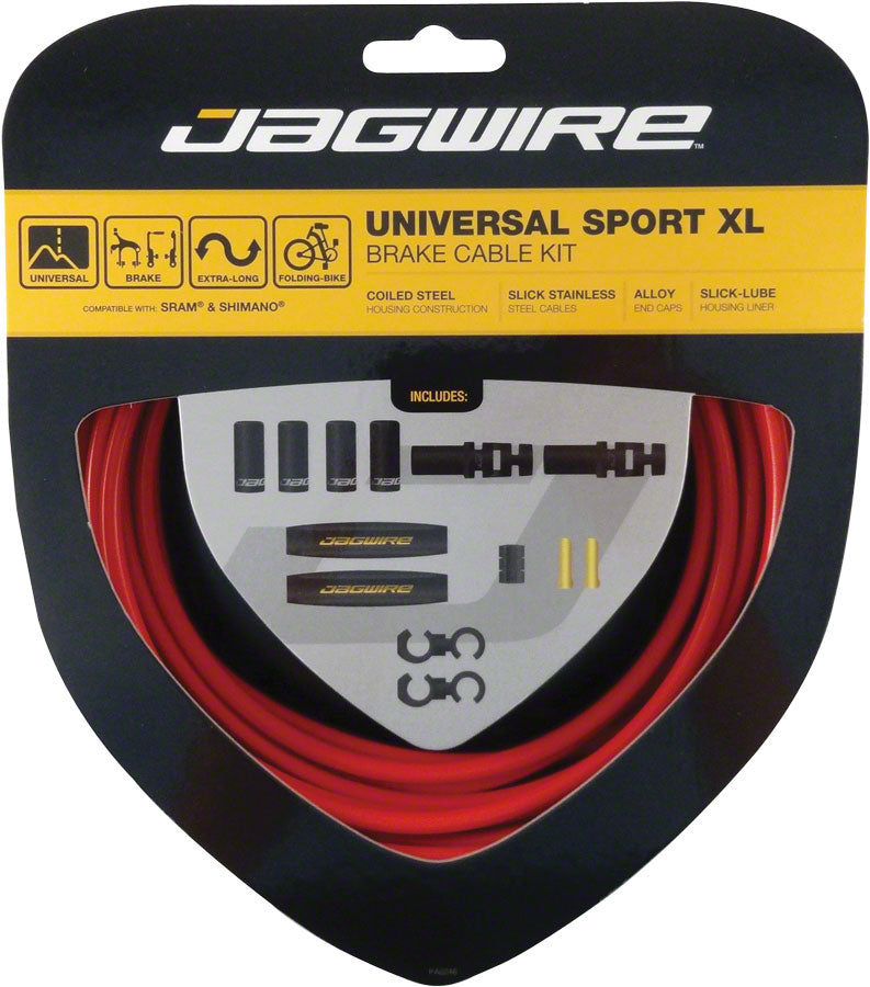 Load image into Gallery viewer, Jagwire Universal Sport Brake XL Kit Red