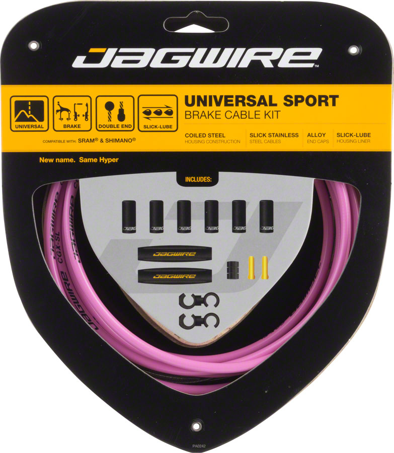 Load image into Gallery viewer, Jagwire Universal Sport Brake Cable Kit Pink