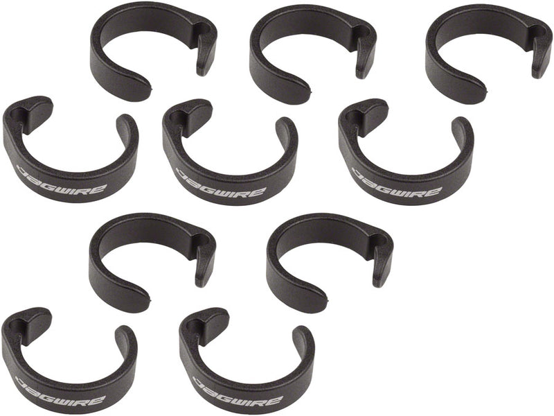 Load image into Gallery viewer, Jagwire Clip Ring for E-Bike Control Wires - 19.0-22.2mm Black Bag/10