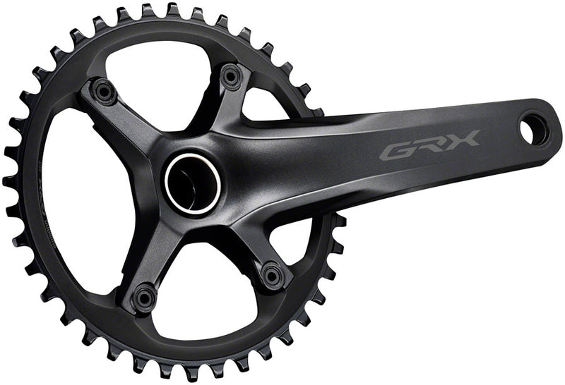 Load image into Gallery viewer, Shimano GRX FC-RX600-1 Crankset - 165mm 11-Speed 40t 110 BCD Hollowtech II Spindle Interface BLK