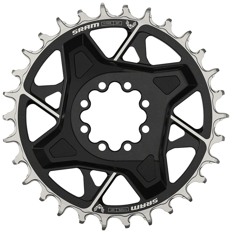Load image into Gallery viewer, SRAM X0 Eagle T-Type Direct Mount Chainring - 30t 12-Speed 8-Bolt Direct Mount 3mm Offset Aluminum BLK D1