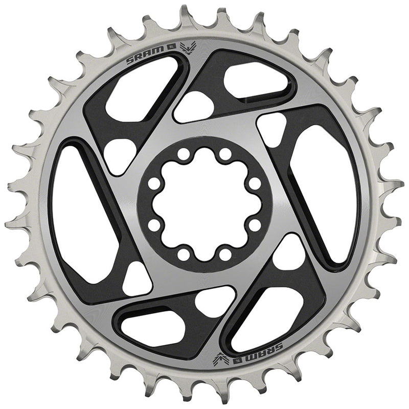 Load image into Gallery viewer, SRAM XX SL Eagle T-Type Direct Mount Chainring - 32t 12-Speed 8-Bolt Direct Mount 0mm Offset Aluminum BLK/Silver D1