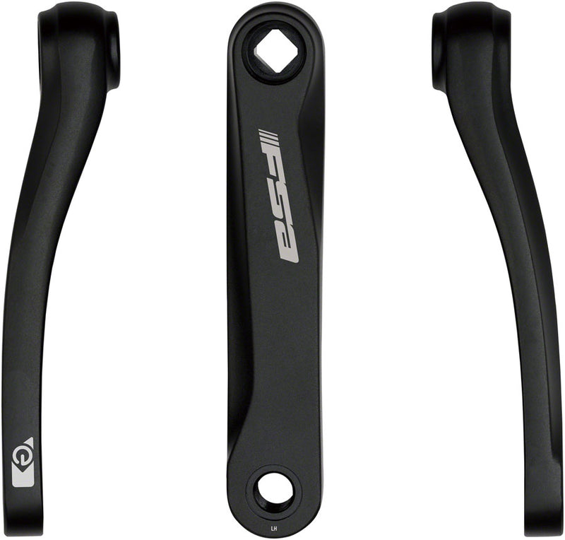 Load image into Gallery viewer, Full Speed Ahead CK-758 Crank Arm Set Ebike JIS 155mm without bolts Black