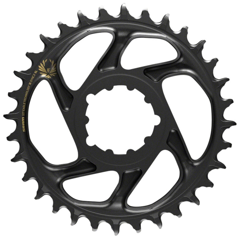 Load image into Gallery viewer, SRAM X-Sync 2 Eagle SL Direct Mount Chainring 34T Boost 3mm Offset BLK Gold Logo