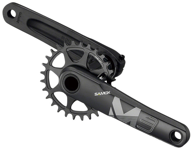 Load image into Gallery viewer, Samox M3 Crankset - 170mm 10-12 Speed 32t Boost 3-Bolt Direct Mount 24mm Spindle BLK