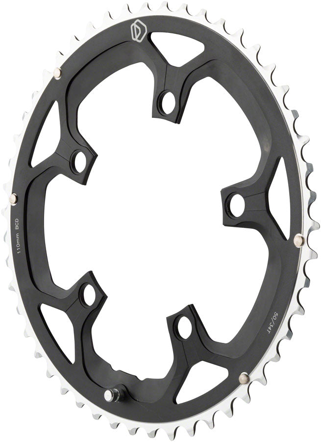 Load image into Gallery viewer, MSW Multi Speed 50t x 110mm Outer Chainring Black
