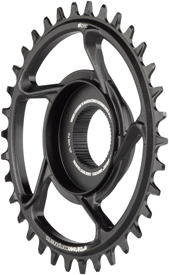Load image into Gallery viewer, e*thirteen e*spec Aluminum Direct Mount Chainring 34t Shimano E8000 BLK
