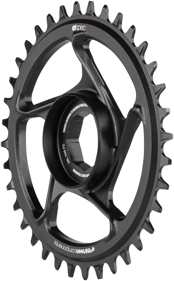 Load image into Gallery viewer, e*thirteen e*spec Aluminum Direct Mount Chainring 36t for Brose S Mag Black