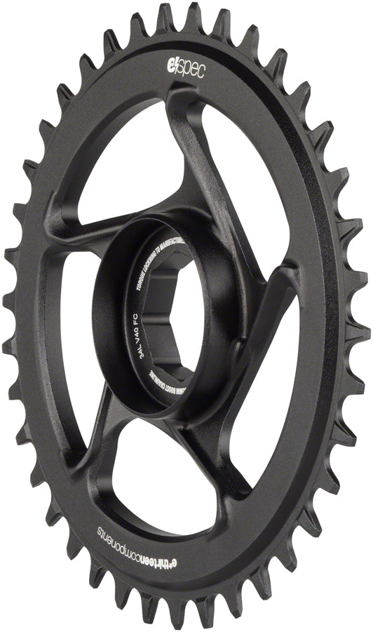 Load image into Gallery viewer, e*thirteen e*spec Aluminum Direct Mount Chainring 38t for Brose S Mag Black
