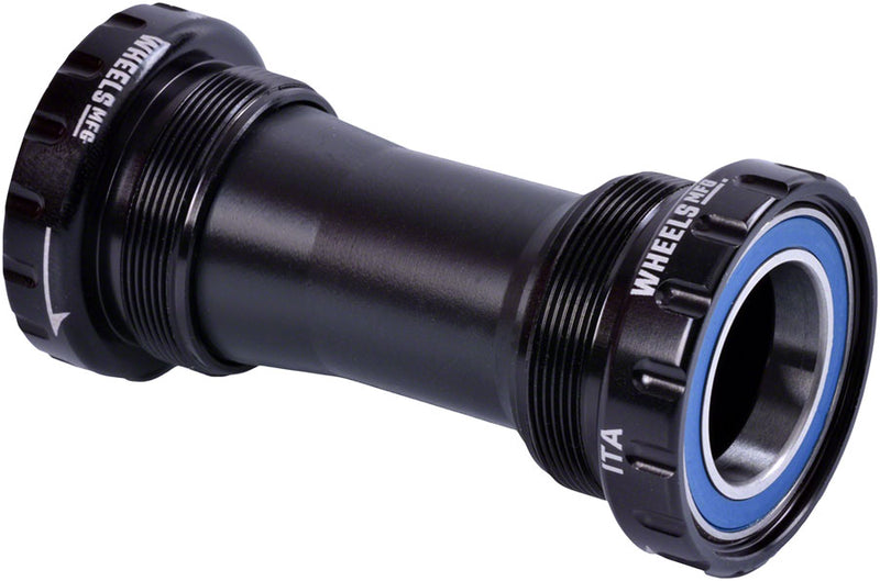 Load image into Gallery viewer, Wheels Manufacturing Italian Bottom Bracket - 24mm Spindle ABEC 3 Black