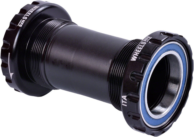 Load image into Gallery viewer, Wheels Manufacturing Italian Bottom Bracket - 30mm Spindle ABEC 3 Black
