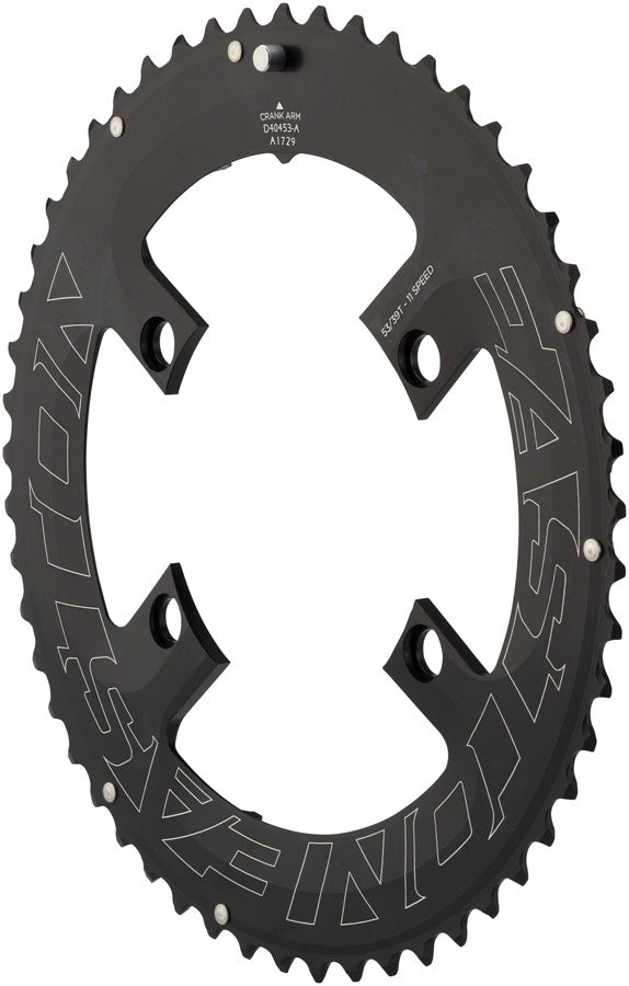 Load image into Gallery viewer, Easton Asymmetric Chainring: 4-Bolt 11-Speed 53t Black