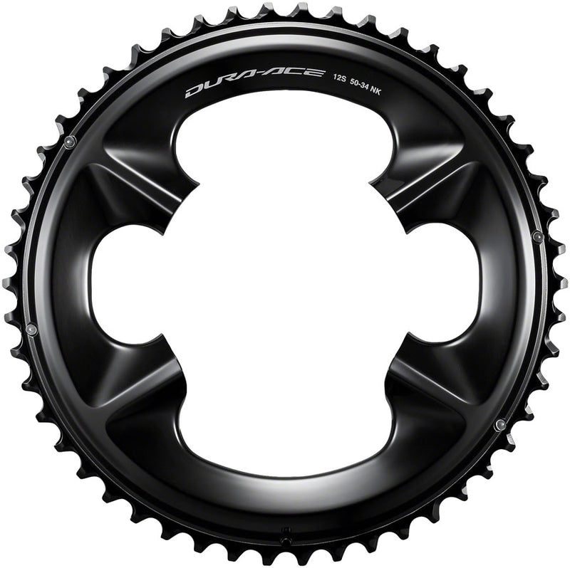 Load image into Gallery viewer, Shimano Dura-Ace FC-R9200 12-Speed Chainring - 50t Asymmetric 110 BCD BLK NK