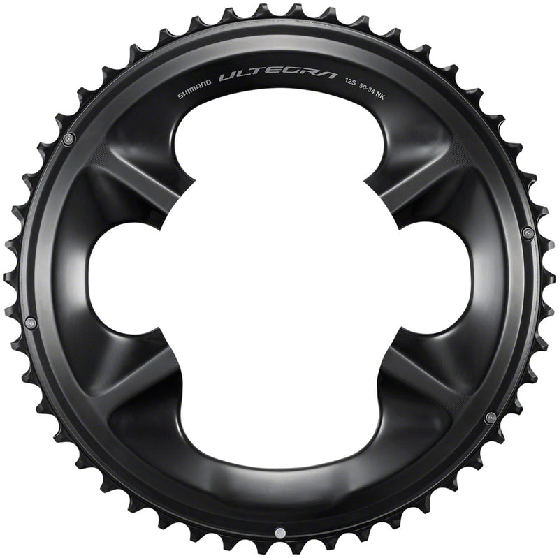 Load image into Gallery viewer, Shimano Ultegra FC-R8100 12-Speed Chainring - 50t Asymmetric 110 BCD BLK NK