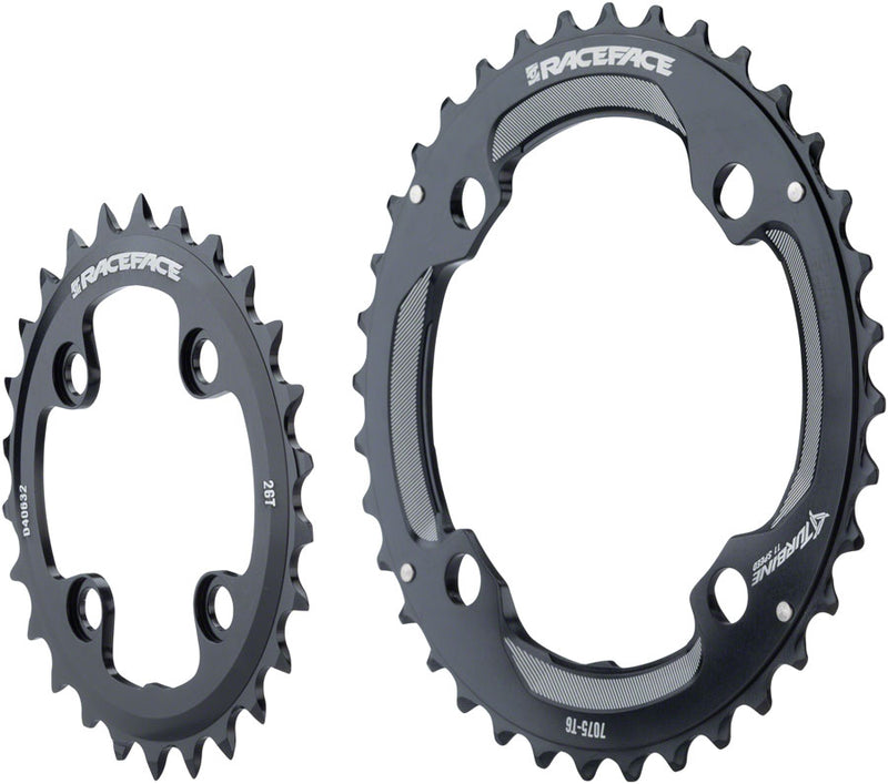 Load image into Gallery viewer, RaceFace Turbine 11-Speed Chainring: 64/104mm BCD 24/34t Black
