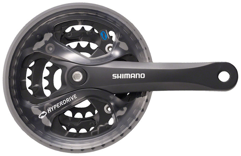Load image into Gallery viewer, Shimano Acera FC-M361 Crankset - 170mm 7/8-Speed 48/38/28t 104/64 BCD Square Taper JIS Spindle Interface BLK
