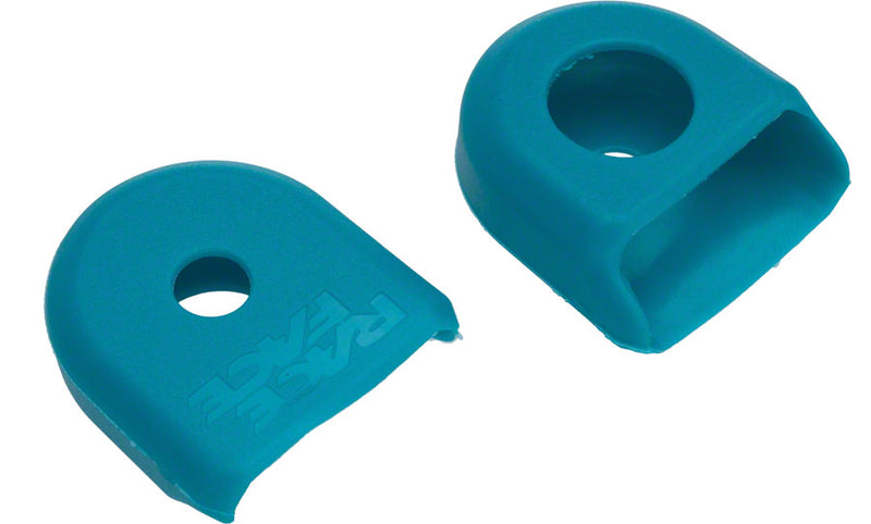 Load image into Gallery viewer, RaceFace Crank Boots: For Carbon Cranks 2-Pack Turquoise