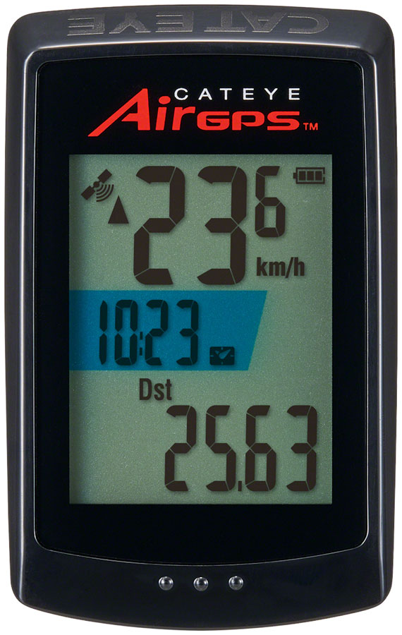Load image into Gallery viewer, CatEye AirGPS Cycling Computer - with CDC Cadence Sensor Black
