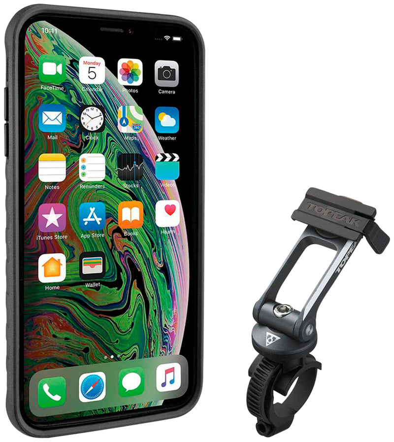 Load image into Gallery viewer, Topeak Ridecase with Mount - Fits iPhone XS MAX Black/Gray