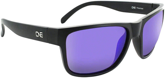 ONE Kingfish Polarized Sunglasses Matte BLK Polarized Brown Blue Mirror Lens