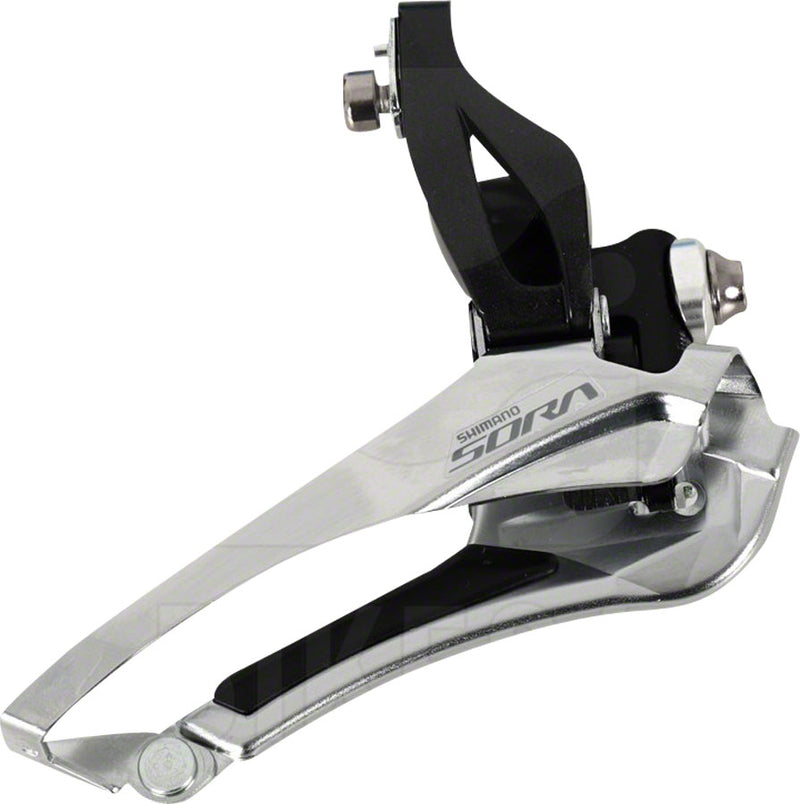 Load image into Gallery viewer, Shimano Sora FD-R3000 9-Speed Double Braze-On Front Derailleur only compatible Sora R3000 2x left shifter