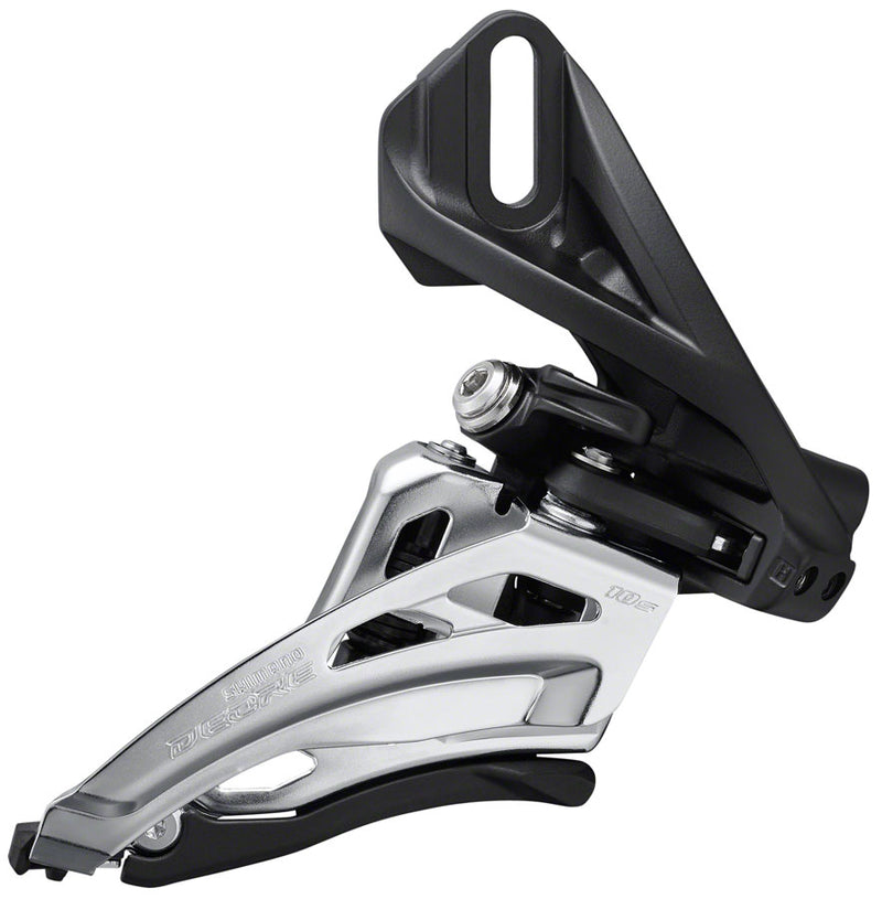 Load image into Gallery viewer, Shimano Deore FD-M4100-D Front Derailleur - 10-Speed Double Side Swing Front Pull Direct Mount Silver/BLK