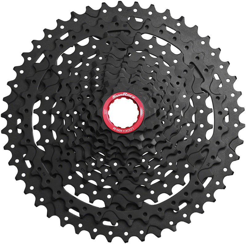 Load image into Gallery viewer, SunRace CSMX9X Cassette - 11-Speed 10-46t Black Chrome For XD Driver Body