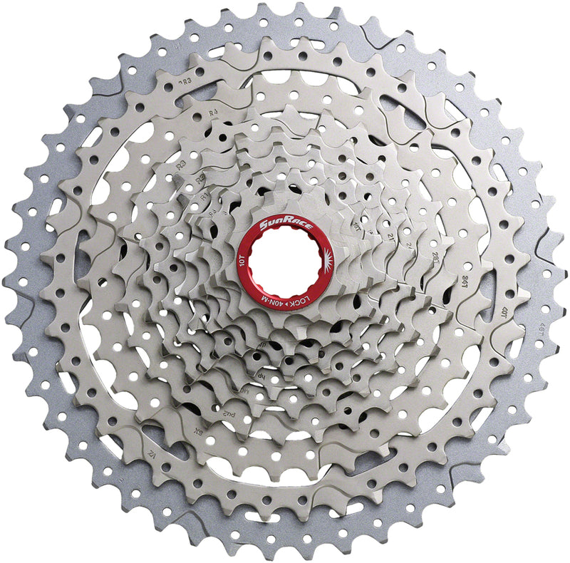 Load image into Gallery viewer, SunRace CSMX9X Cassette - 11-Speed 10-46t Metallic Silver For XD Driver Body