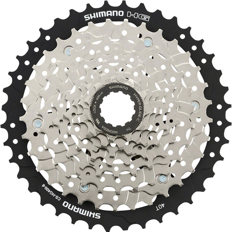 Load image into Gallery viewer, Shimano CS-HG400-8 Cassette - 8 Speed 11-40t Silver