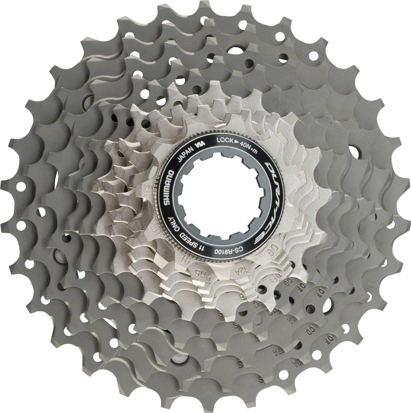 Load image into Gallery viewer, Shimano Dura Ace CS-R9100 Cassette - 11 Speed 11-30t Silver/Gray