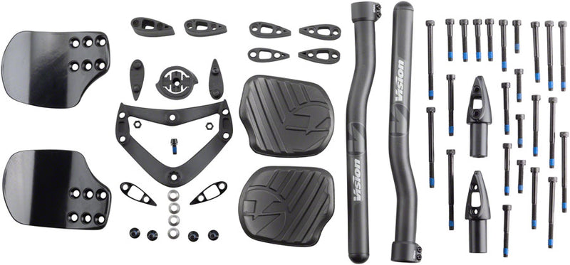 Load image into Gallery viewer, Vision Metron 4D Clip On Aero Bar - Flat M.A.S. S-Bend Black