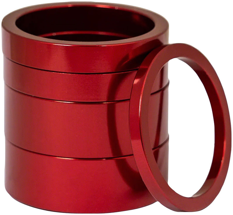 Load image into Gallery viewer, Chris King Headset Spacer Kit 2 - Alloy 1-1/8" Red