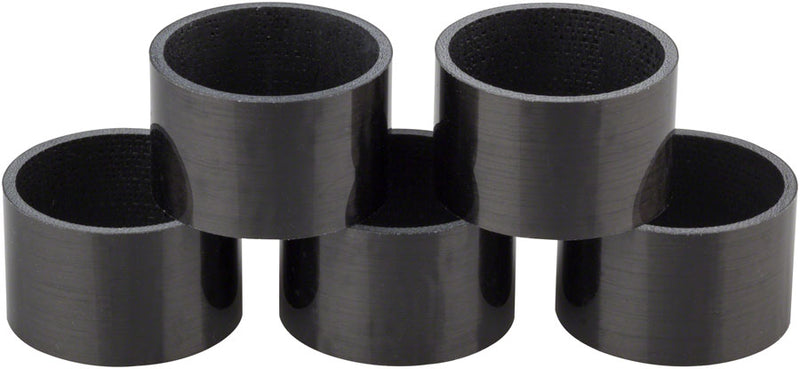 Load image into Gallery viewer, WHISKY 20mm UD Carbon Spacer Gloss Black 5-pack