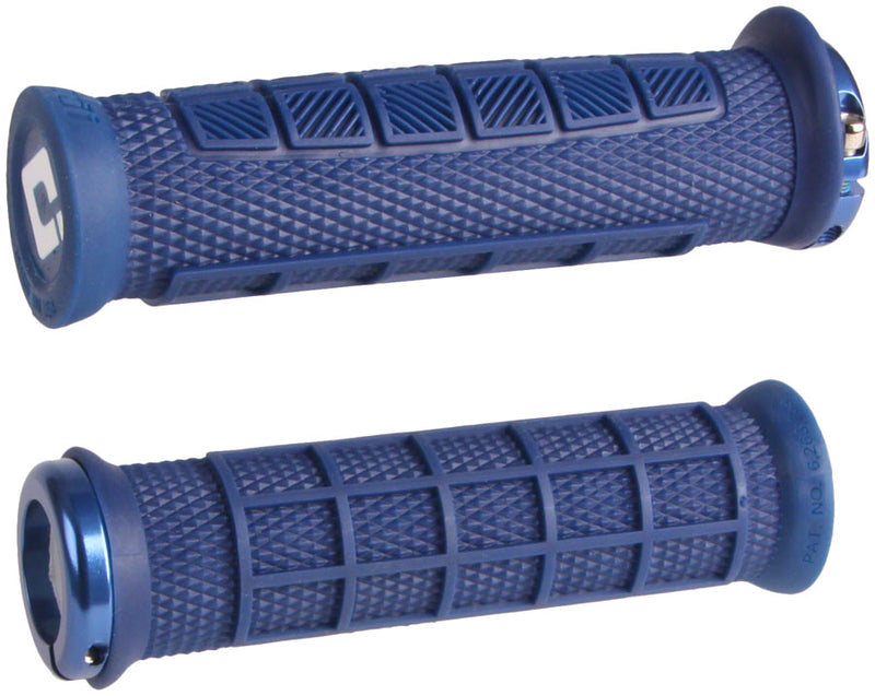 Load image into Gallery viewer, ODI Elite Pro V2.1 Grips - Blue Lock-On