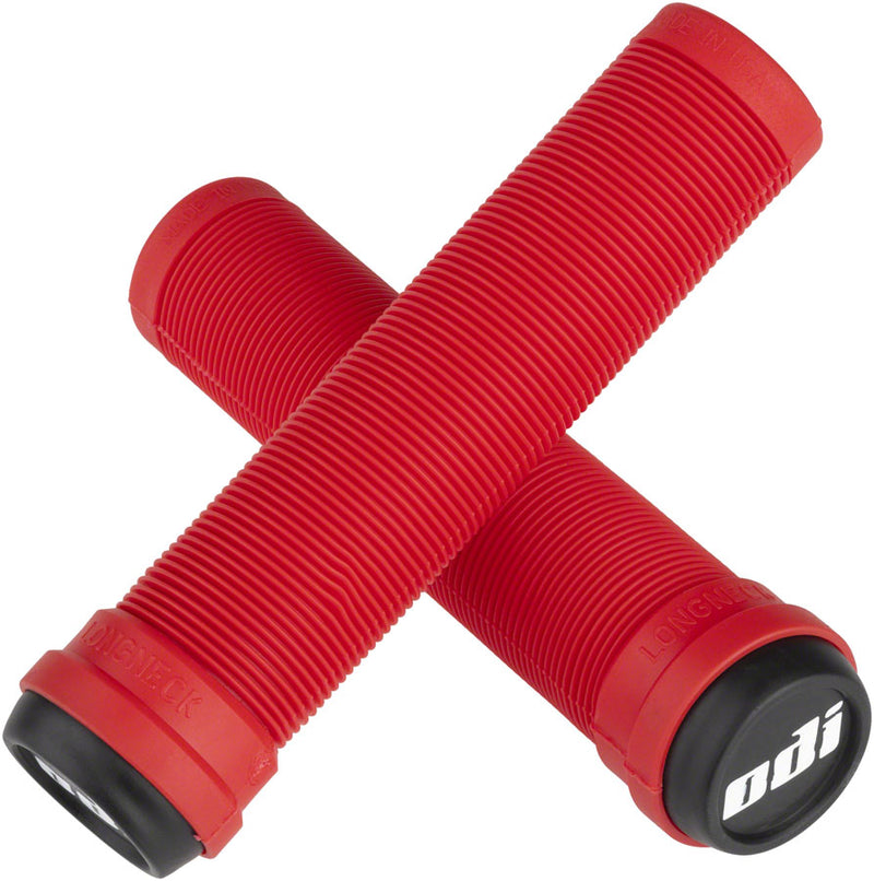Load image into Gallery viewer, ODI Flangeless Longneck Grips - Red